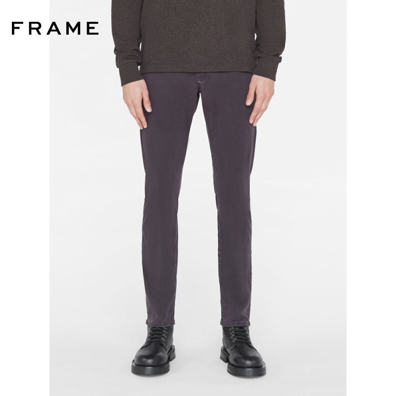 FRAME男士中腰修身弹力牛仔裤 L'HOMME SLIM