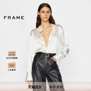 上衣气质通勤多色 衬衫 LWSH2434 宽松长袖 FRAME女士法式