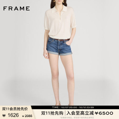 FRAME女士休闲卷边牛仔短裤THE DARLING SHORT