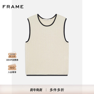 圆领简约小众设计感背心 FRAME女士法式 2025新款