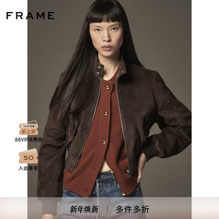 FRAME女士宽松舒适百搭圆领纽扣开衫 新款 毛衣 2025秋季