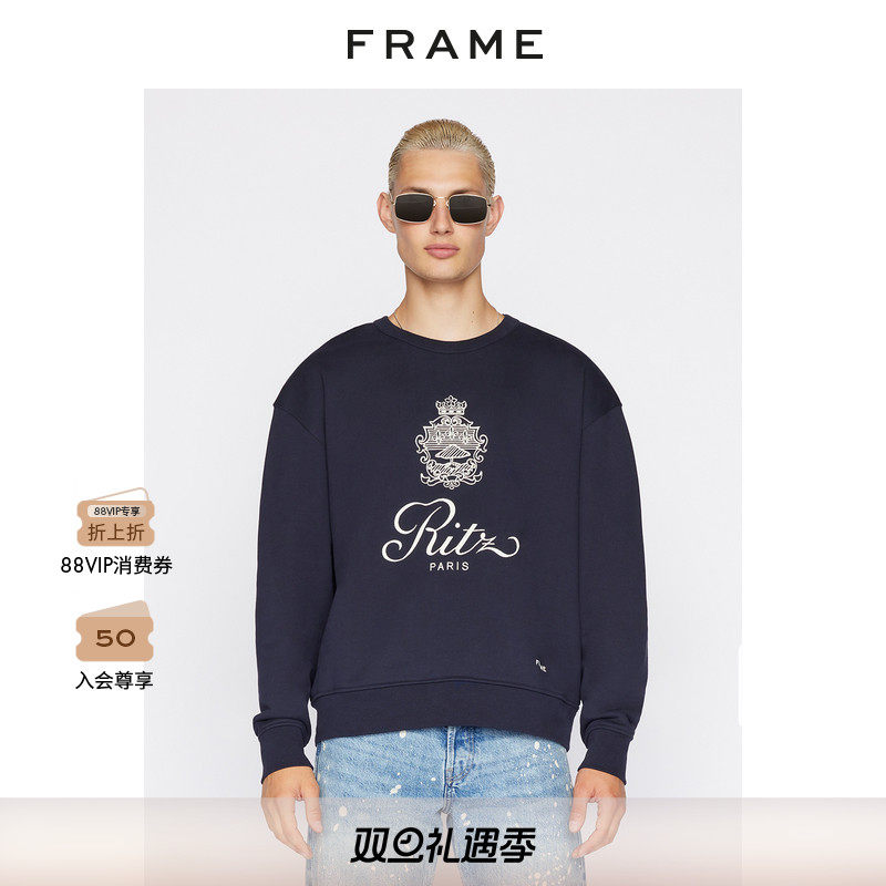 圆领卫衣frame套头卫衣宽松