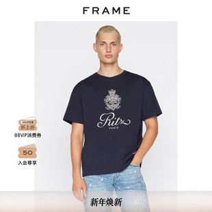 男装 FRAME圆领短袖 款 Paris春季 T恤男丽兹酒店Ritz