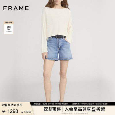 FRAME女士美式复古高腰牛仔短裤 EVERYDAY SHORT