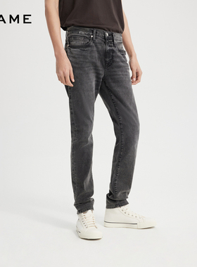 FRAME男士灰色修身紧身牛仔裤L'HOMME SKINNY