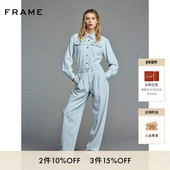 FRAME女士复古百搭简约牛仔长袖 衬衫
