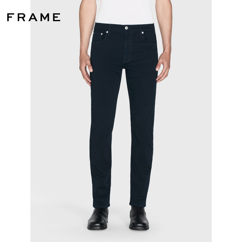 【2025新款】FRAME男士海军蓝直筒牛仔长裤MODERN STRAIGHT