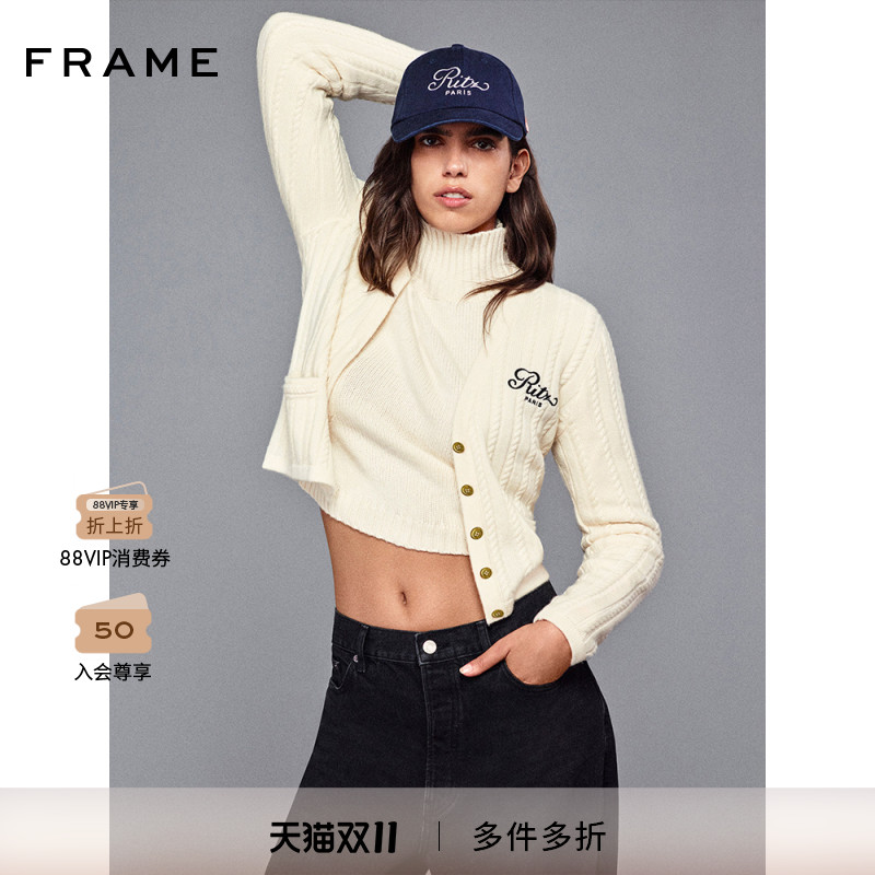 【秋冬新款】FRAME x Ritz Paris联名刺绣LOGO棒球帽男女同款