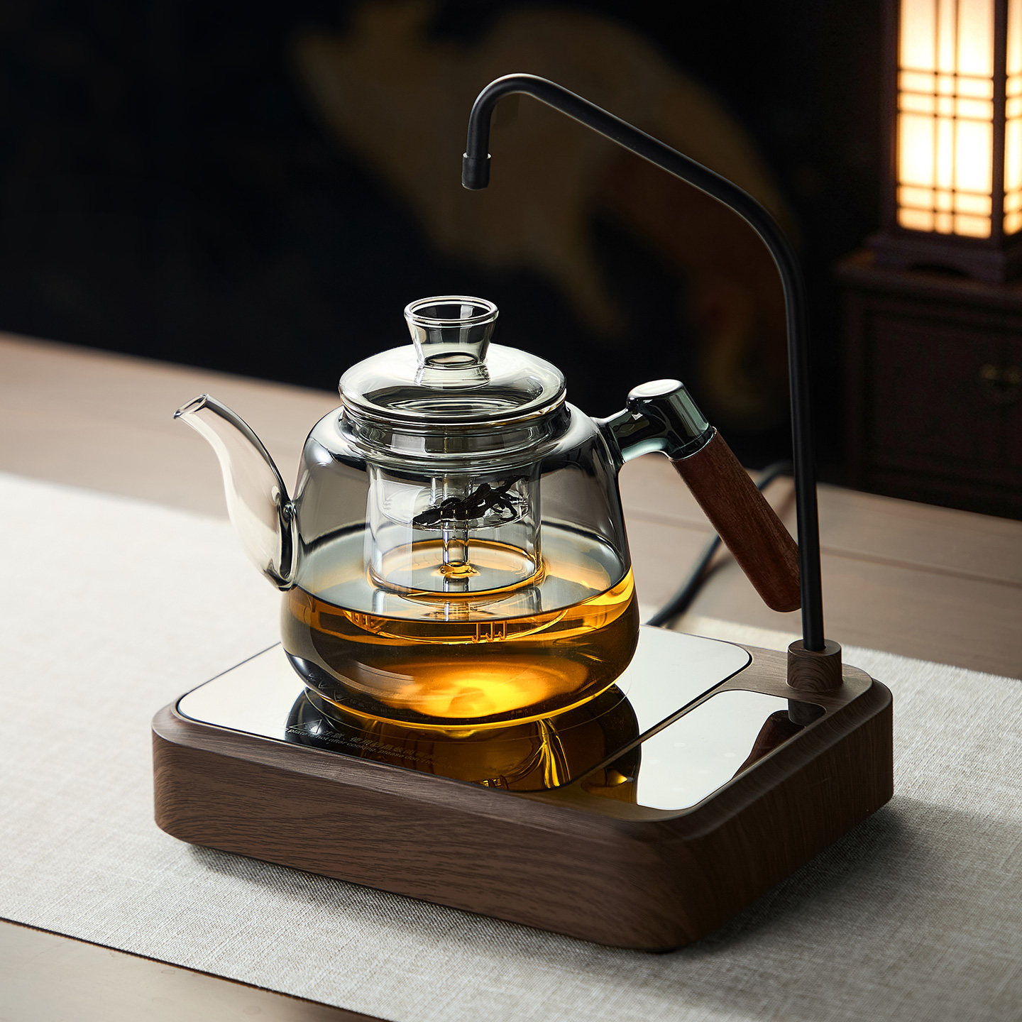 自动上水一体煮茶套装