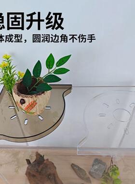 鱼缸转角置物架免打孔收纳架顶部