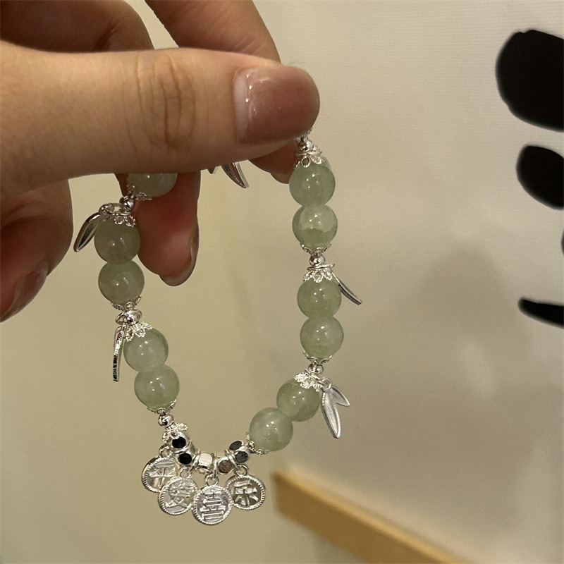 新中式竹叶手链轻奢古风