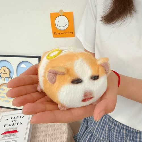 猪妞挂件毛绒玩具猪妞发声玩偶猪妞娃娃搞怪荷兰猪表情包毛绒挂件