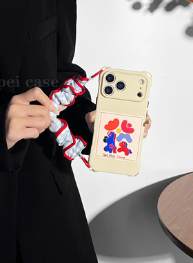 發發马~mate60挂绳手机壳四角带孔17Promax适用苹果iPhone16plus华为pura80pro/70斜挎新款手提小米15/14女13