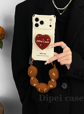 超质感~支架mate60挂绳手机壳17Promax四角带孔适用iPhone苹果16plus小米15/14华为pura70pro/80斜挎手提新款