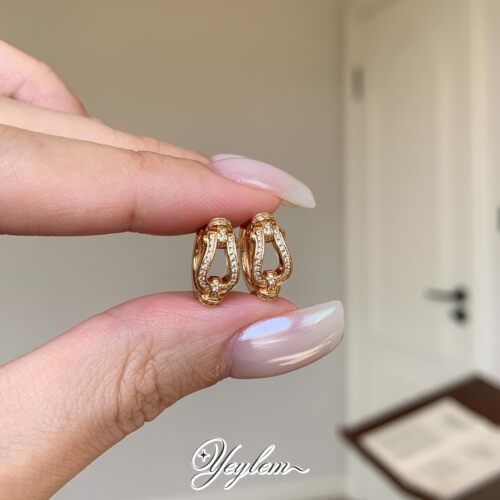 yeylem|鞍环星光·重工马蹄扣轻奢925银耳扣