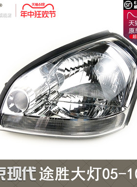 适用北京现代途胜大灯总成05-10款现代途胜前大灯总成灯罩T17XS C