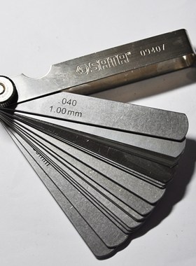 士达工具32块套米制尺0.02-1.00mm项目编号09407