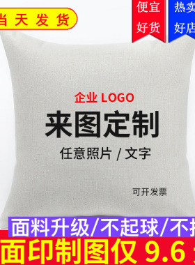 定制抱枕靠垫双面来图定做照片抱枕套午睡枕沙发靠垫diy情侣靠枕