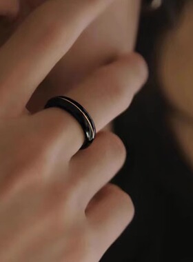 木戒指古风檀木浔山男女通用