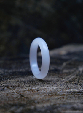 【菩提·无尘】白菩提子木戒指古风情人节礼物手工刻字文艺成品