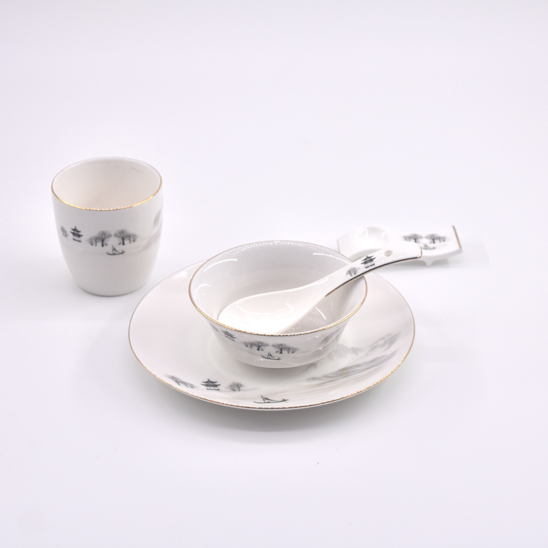餐厅饭店专用包厢陶瓷骨碟碗茶杯