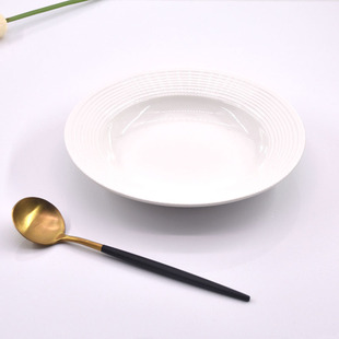 意大利面盘子儿童草帽碗家用创意西餐碟酒店汤盘微波炉专用ins风