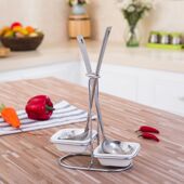 火锅勺子架汤勺架托商用汤壳漏勺创意陶瓷架子313羊庄酒店餐厅具