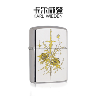 KW卡尔威登打火机高颜值女生送男友生日礼物高档煤油防风男生