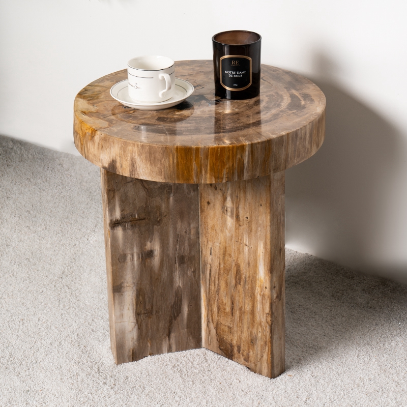 欧式风户外椅阳光房休闲木化石