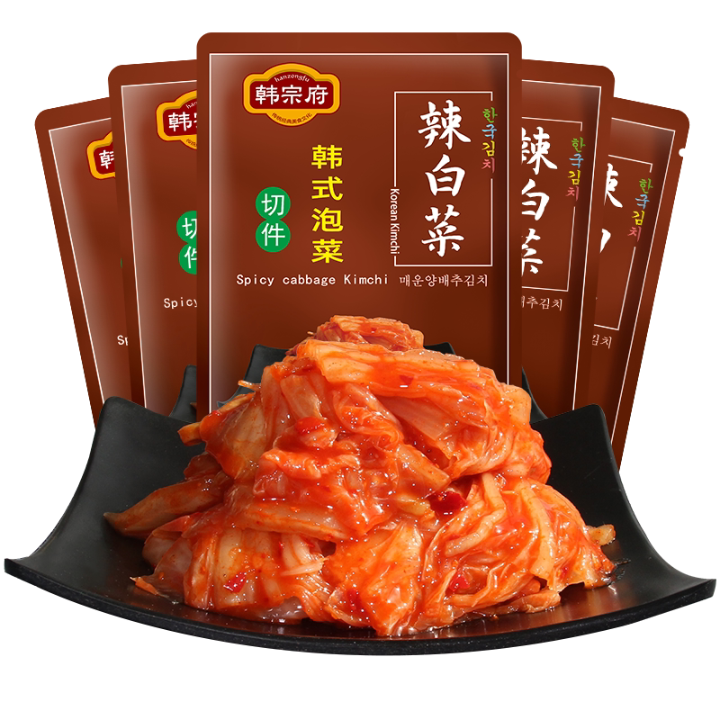 韩宗府韩式辣白菜韩国泡菜萝卜干块桔梗延边朝鲜族下饭开胃咸酱菜