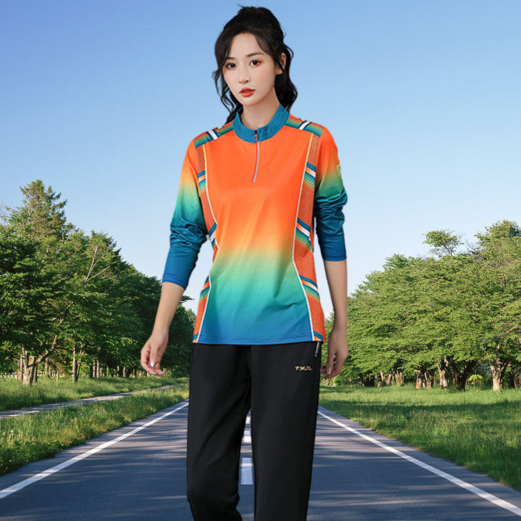 快干长袖长裤羽毛球服套装秋冬比赛男女速干衣定制乒乓球服运动排