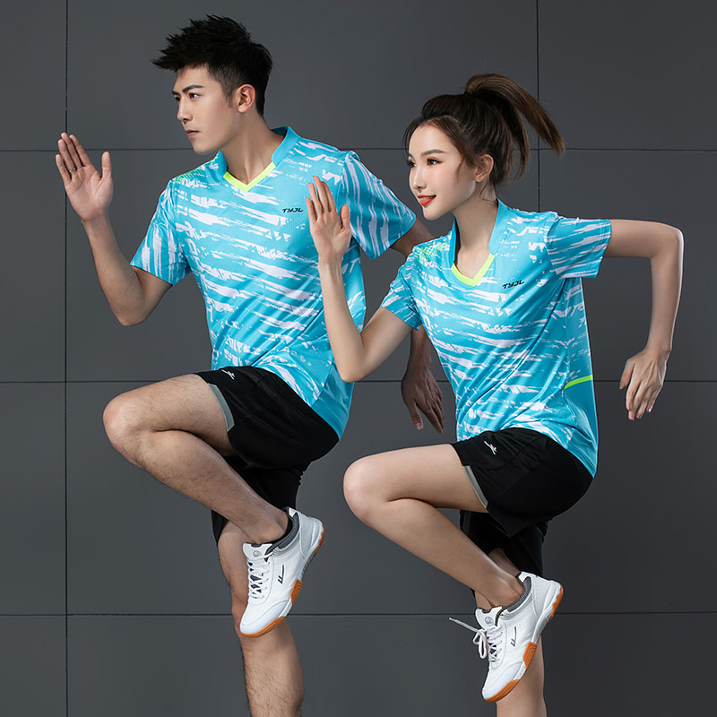 羽毛球衣比赛上衣队服短袖快干