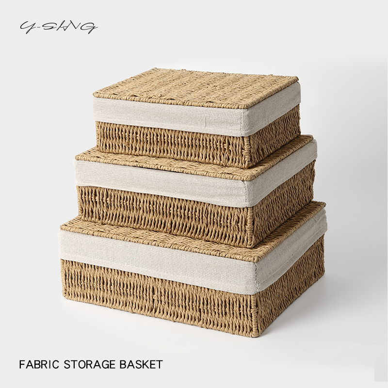 玩具零食藤编杂物收纳箱