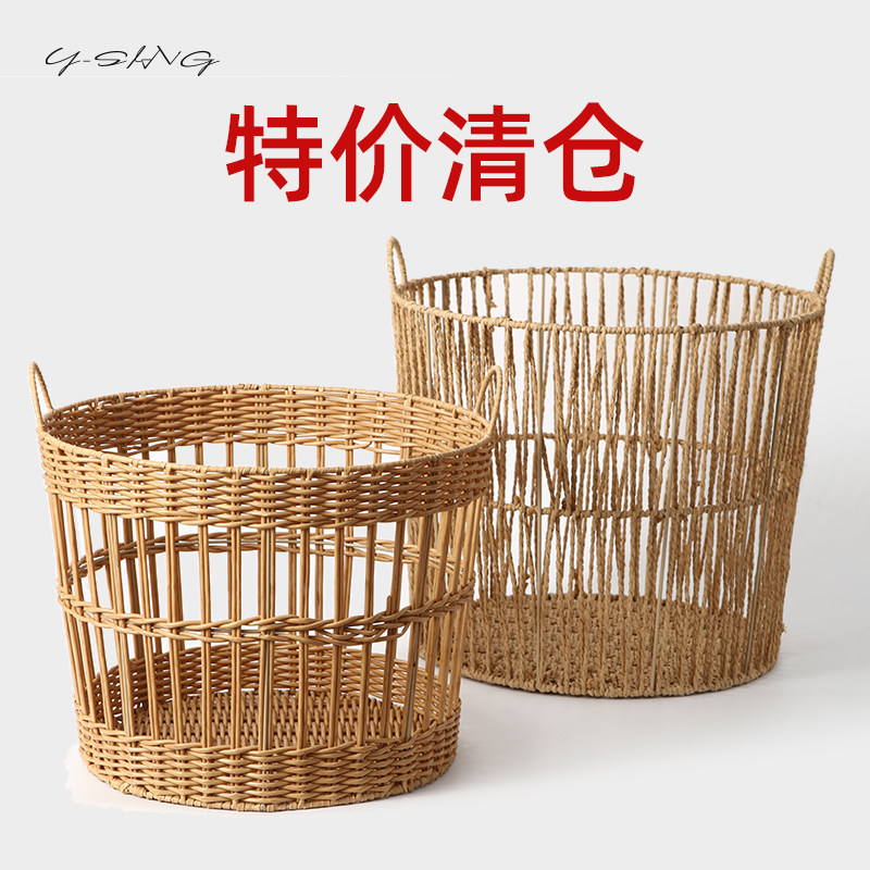 特价清仓脏衣篓高颜值轻奢家用大容量大号脏衣服收纳筐手提洗衣篮