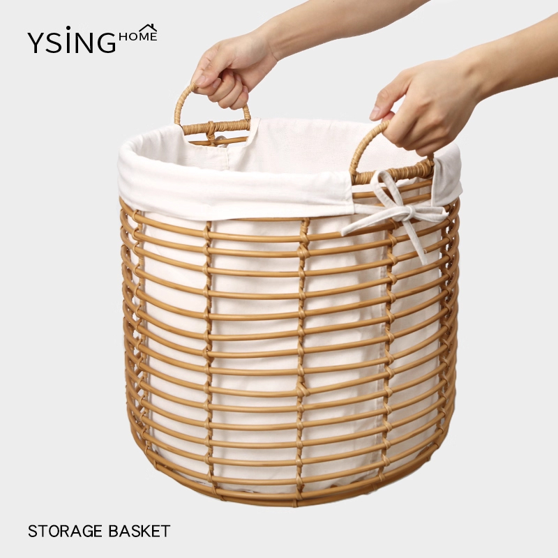 仿藤编脏衣篓超大容量洗衣篮家用高颜值脏衣服收纳筐日式手工篮子