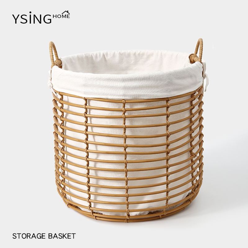 仿藤编脏衣服收纳筐家用大容量脏衣篓轻奢高颜值脏衣服篮子收纳桶