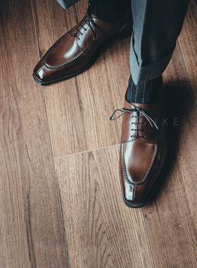 英国Gaziano&Girling固特异皮鞋手工商务正装Derby德比鞋男 Isham