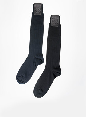 Roiluxe西装绅士丝光棉袜 男士及膝长筒袜商务正装休闲皮鞋袜子男