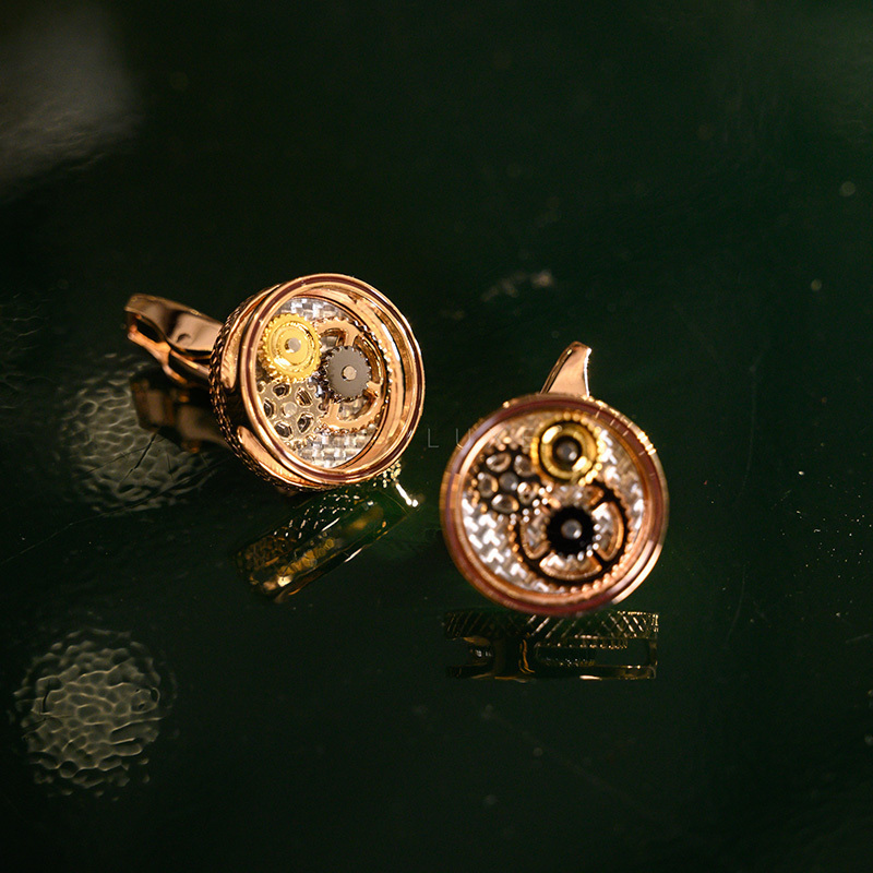 英国tateossian圆形手工制作袖扣