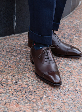 Sq Deco楦 英国Gaziano&Girling固特异皮鞋 棕色牛津鞋 Cambridge