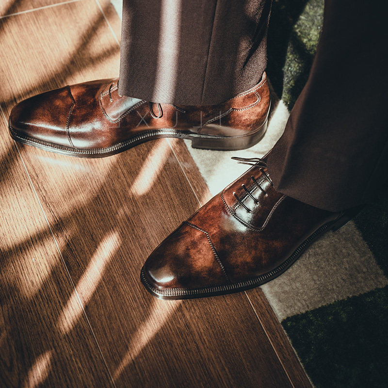 意大利Enzo Bonafe正装皮鞋 Hand welted 头层小牛皮Oxford牛津鞋,流行男鞋,正装皮鞋,淘宝优惠券,粉丝福利购,淘宝优惠卷