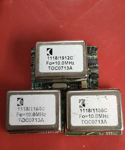 拆机 恒温晶振OCXO 10MHZ ，TOC0713C，规格3.7*2.6*1.2cm高