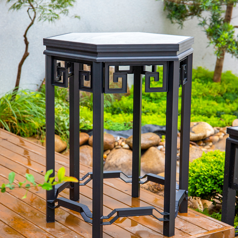 案台花架几架托架方形长大型底座户外盆景盆景铝合金盆景室外桌面