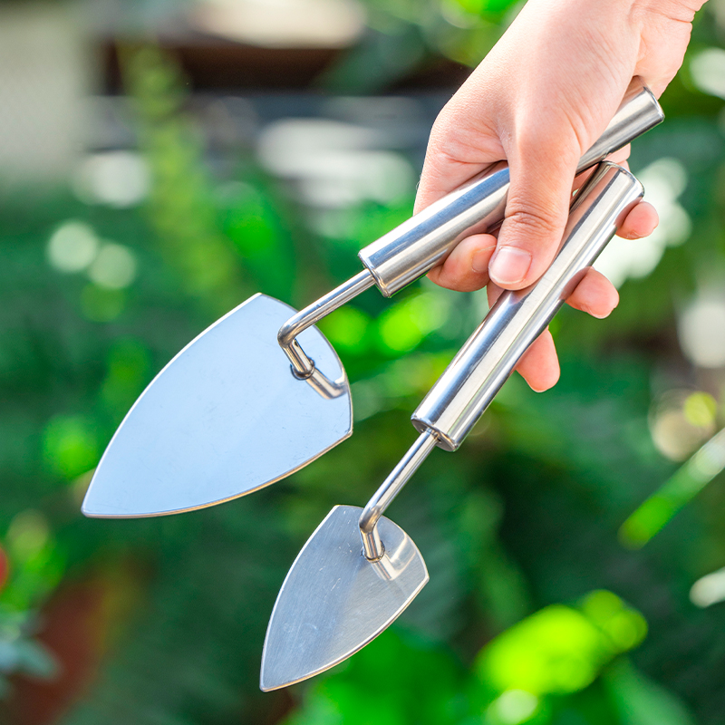 子款不锈钢换盆新勾家用工具单勾加厚实心阳台松土小结实平土铲子