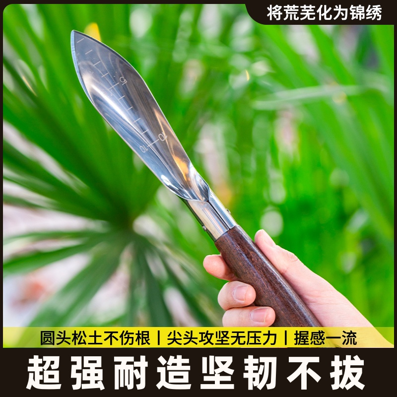 工具种植耐腐铲土挖园艺不锈钢森铁锹家用防锈园艺小林换盆套装