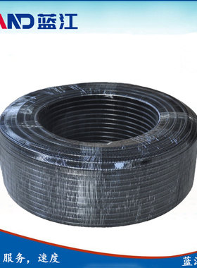 蓝江 PA6标准尼龙软管 PA软管穿线管 塑料波纹管 V2黑色浪管套管