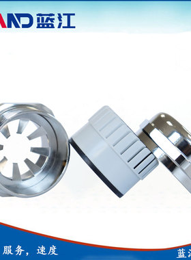 蓝江 金属防磁波电缆接头EMC铜镀镍电缆固定头IP68防水密封格兰头