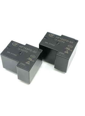 原装宏发功率继电器HF165FD-50/12-HSTFV一组常开50A4脚正品现货