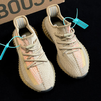 广椰子鞋350脏橙满天星2024春季新款正品透气运动男鞋女og yeezy