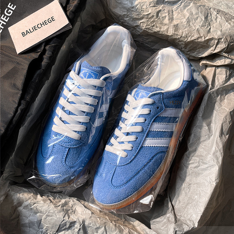 莆田蓝色德训鞋男女款2025新款防滑增高百搭休闲板鞋复古阿甘鞋子,流行男鞋,德训鞋,淘宝优惠券,粉丝福利购,淘宝优惠卷